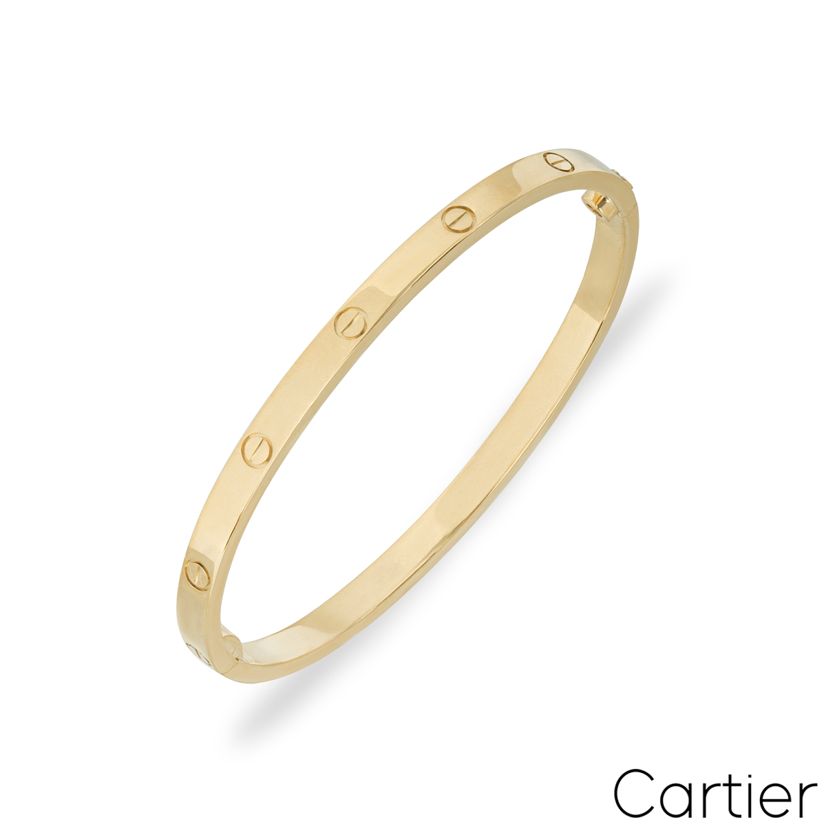 Cartier Yellow Gold Plain SM Love Bracelet Size 18 B6047518 Cartier Yellow Gold Plain SM Love Bracelet Size 18 B6047518